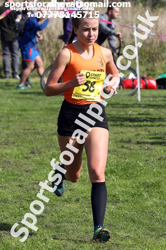 Mens and womens under-17s 2019 Sunderland Harriers Open Cross Country. Photo:  David T. Hewitson/Sports for All Pics